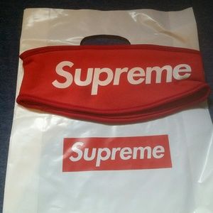 Supreme New Era Red Headband